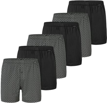 Schiesser Heren boxershort 6 pack Singel-Jersey