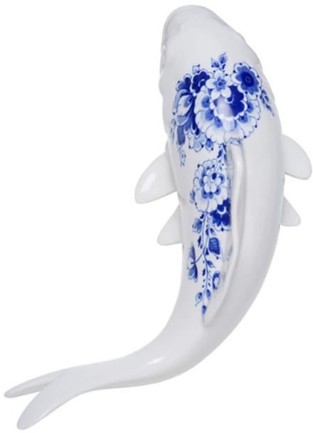 Wanddecoratie vis - Keramiek - Groot - 24 cm