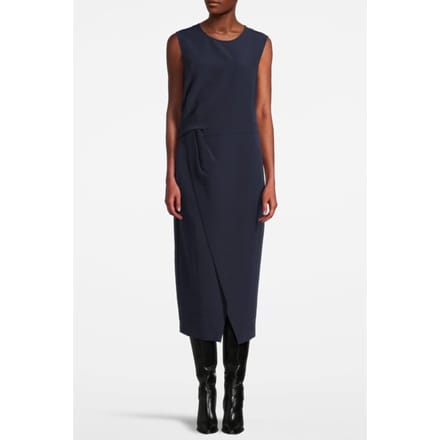 Reiss Cassia Structured Midi Dress Navy Größe: 4 | Midikleider Outlet | Damen | Blau