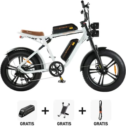 Combi-Deal! | ENGWE M20 - Dubbele Accu -  Wit
