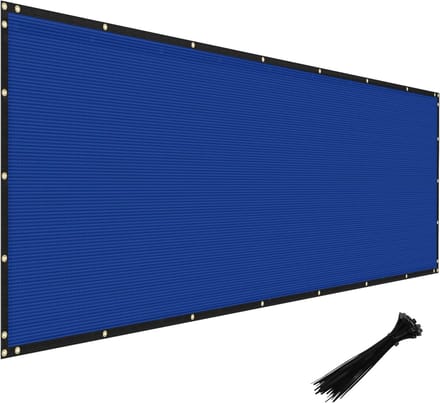 Privacy Scherm - Hekwerk Gaas - Buiten Privacy - Waterdicht Polyethyleen - 100 x 30 cm - Blauw
