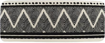 Tendance Badmat Tribal Lodge - grijs - antislip - microfiber - extra lang - 45 x 120 cm