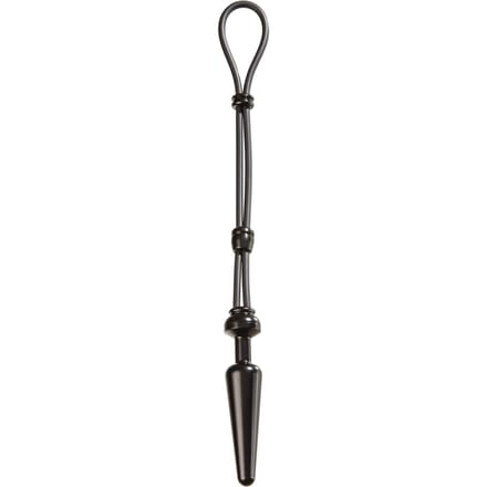 Cock-Grip Aluminium Medium Butt plug met cockring - Zwart
