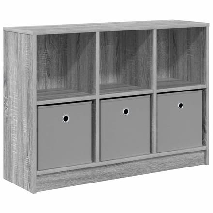vidaXL - Dressoir - Grijs - Sonoma - 88,5 - x - 27,5 - x - 63,5 - cm