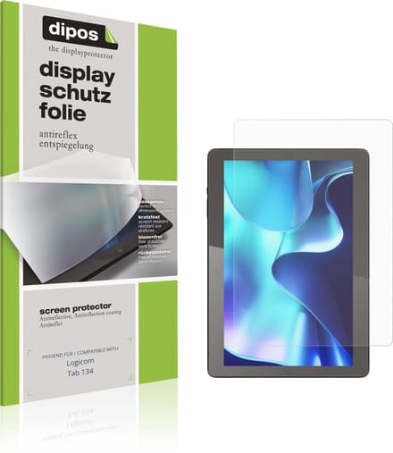 dipos – 2x Matte Beschermfolie geschikt voor Logicom Tab 134 | Krasbestendige & antireflecterende Screenprotector Ultra-Thin
