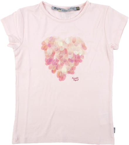 Rumbl Royal - T-shirt - Roze - Hart - Maat 104/110