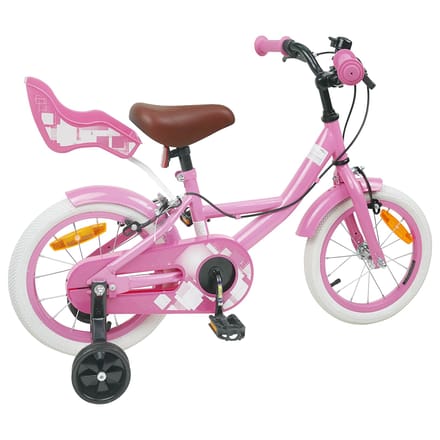 vidaXL - Kinderfiets - 14 - Inch - voor - 3-5 - jaar - oud - Licht - Roze