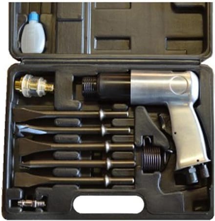 Weber Tools Pneumatische Beitelhamer 9 delig in koffer