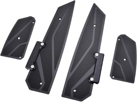 Motorfiets Voetsteunen - Treeplank Stap - Comfortabel Rijden - Antislip Ontwerp - 50 Gram - Zwart