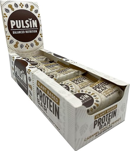 Pulsin | Protein Bar | Caramel Choc & Peanut | 18 Stuks | 18 x 50g