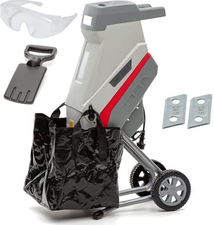 Nexvo® Hakselaar Versnipperaar – Hakselaar Electrisch - Shredder - Grijs - 46cm x 37cm x 91cm