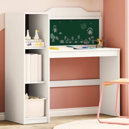 vidaXL - Creatieve - opslag - voor - kinderen - ROROS - Wit - Bewerkt - hout