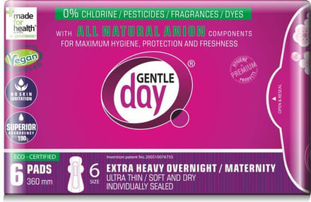 Gentle Day- Maandverband nacht extra- 6 Stuks