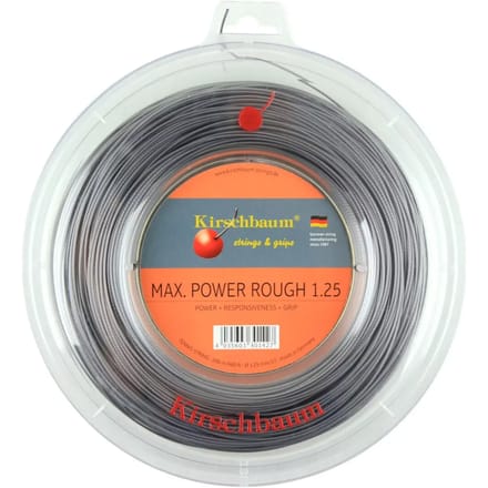 Kirschbaum Max Power Rough Rol Snaren 200m-Antraciet