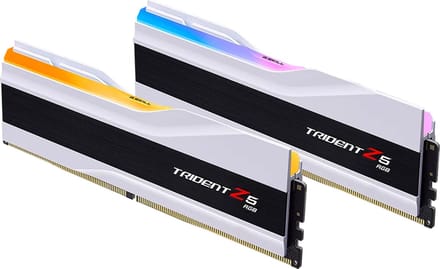 G.Skill Trident Z5 RGB - DDR5 - Kit - 64GB: 2 x 32GB - DIMM 288-PIN - 6000 MHz / PC5-48000 - CL36 - on-die ECC - Mattes