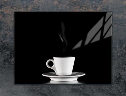 TMK ArtDeko - Beschermplaat - 70x52 cm - Koffie - Gehard Glas