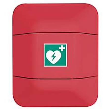 AED-kast, B 434 x D 225 x H 528 mm, rood