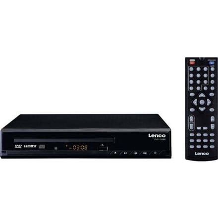 Lenco DVD-120BK - DVD speler met HDMI en Afstandsbediening - Zwart