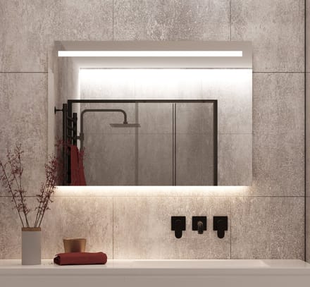 Schaere - Badkamerspiegel - LED Verlichting - Spiegel Verwarming - Sensor - Dimfunctie - 100x70 cm
