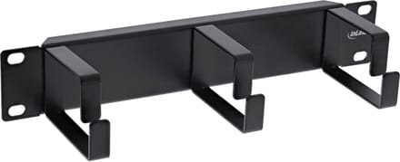 10 inch blindpaneel met 3 kabelogen (G-type) | 1U | zwart
