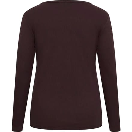 Dames-T-shirt met lange mouwen KAFFE Curve KCCarina