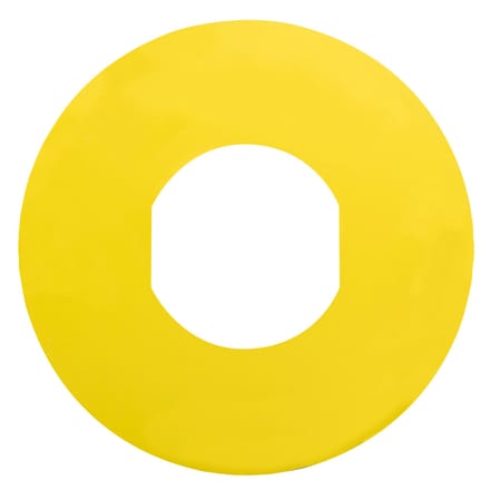 Schneider Electric Noodstoplabel 60mm Geel - ZBY9101 [2 Stuks]