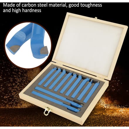 11 stuks 8*8mm Draaibankgereedschap Carbide Getipt Lassen Frezen Snijden Draaigereedschap Set wit