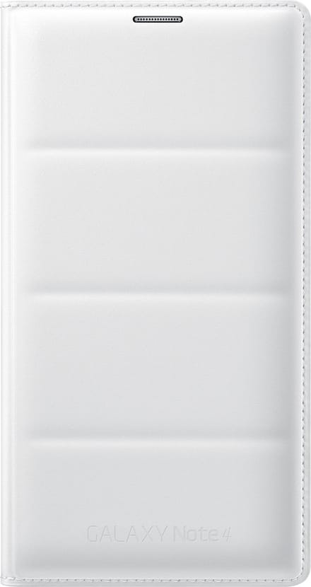 Samsung flip wallet pattern - wit - voor Samsung Galaxy Note 4
