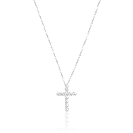 SIF JAKOBS JEWELLERY BELLUNO CROCE NECKLACE SJ-N2394-CZ