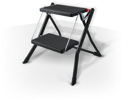 Vouwladder Stalen 2 treden antislip belastbaar tot 150 kg