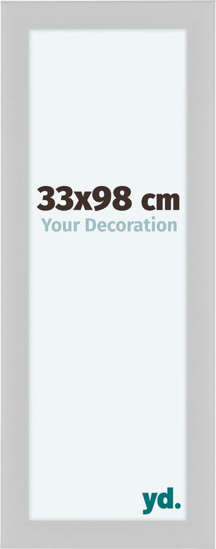 Your Decoration - Fotolijst 33x98 cm - MDF - Wit Hoogglans - Como