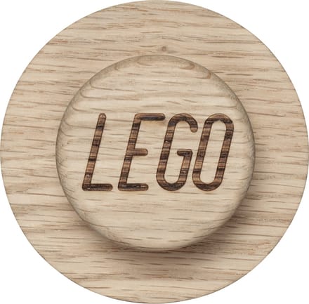 Lego Wooden Collection - Wandhaak Set van 3 Stuks - Hout - Beige -