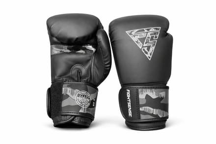 FIGHTSENSE Fury Bokshandschoenen Camo Grey – PU Leer – Klittenband – Training & Sparring - 10OZ