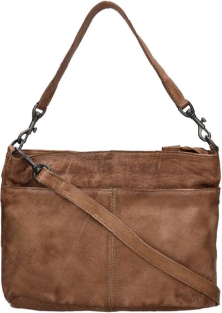Bear Design Medium Schoudertas / Crossbodytas Dames - Leer - Callisto Pelle - Taupe