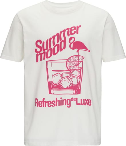 Qs Men-T-shirt--44D1 LILAC/PINK-Maat XL