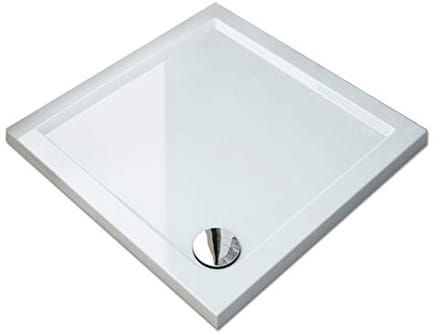 Vierkante kunststenen douchebak 100x100x4cm voor moderne badkamers