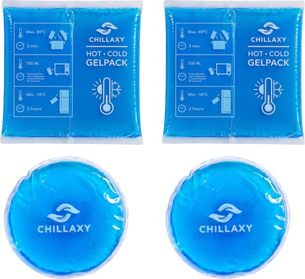 Chillaxy Coldpack – Icepack – Set van 4 Coolpack - IJspack, Gelpack – Koud Compress Herbruikbaar