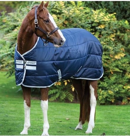 HorseWare Amigo Insulator//Stable Rug//Lite 100g - Navy - Maat 140/190/6.3