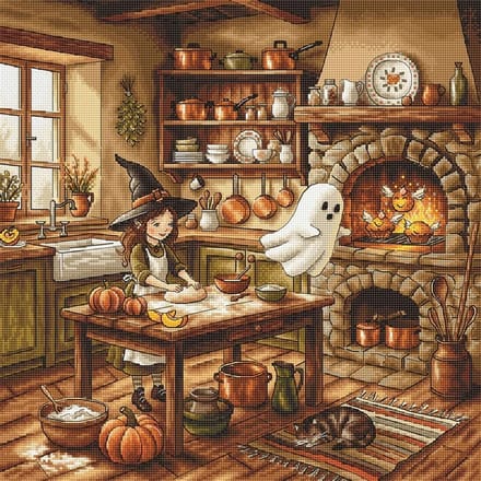 Borduurpakket AVA Stitch - Autumn Magic Kitchen - Herfst Magische Keuken - 105