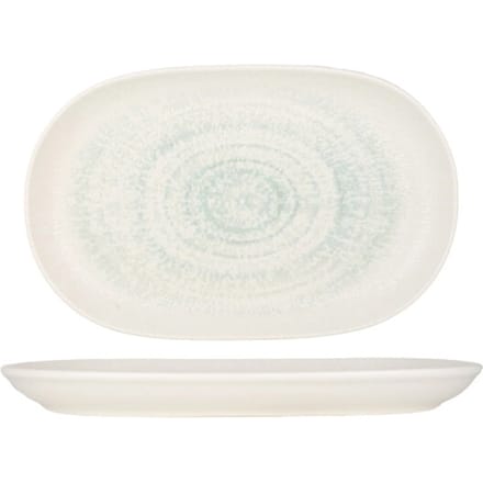 ID Fine Serveerschaal - Glacier - Porselein - 33 cm - set van 2