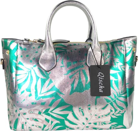 Qischa® - Handtas - dames - Schoudertas - Schopper - zilver - 100% recycled