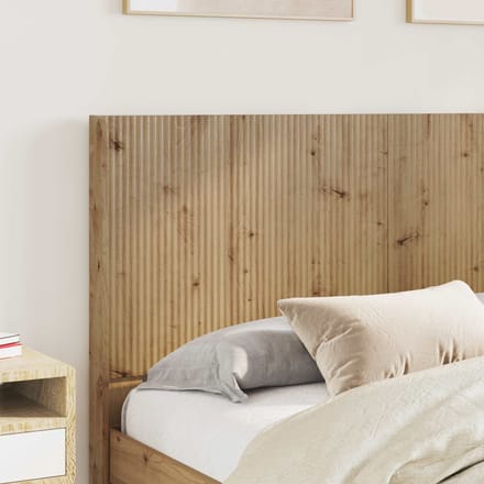 vidaXL - Hoofdbord - Artisanaal - eiken - Bewerkt - hout