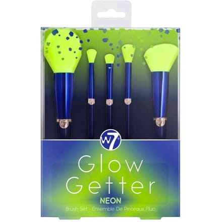 W7 Glow Getter Neon Makeup Brush Set 5 st