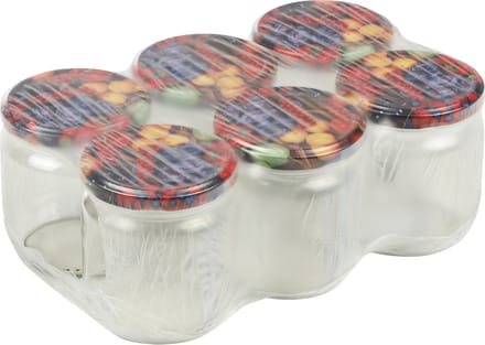 HI weckpotten/inmaakpotten met schroefdop - set 6x - 540 ml - glas