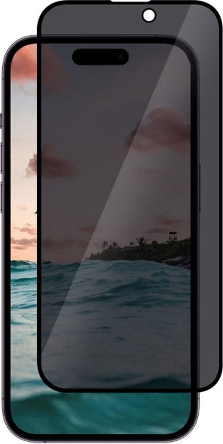 Casecentive - Privacy Glass Screenprotector 3D full cover - Glasplaatje - iPhone 14 Pro Max