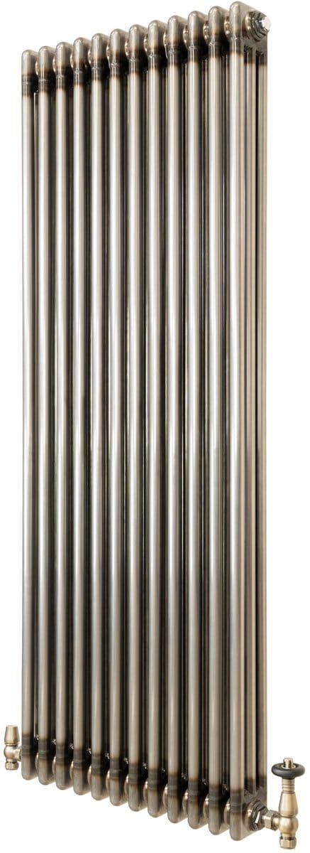 Kolomradiator - 3-kolom 1500x560 mm - ruw metaal - incl. kraan