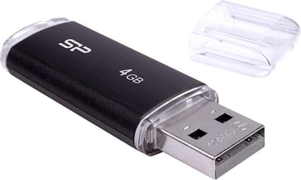 Silicon Power U02 Ultima USB Pendrive 4GB USB 2.0 Black