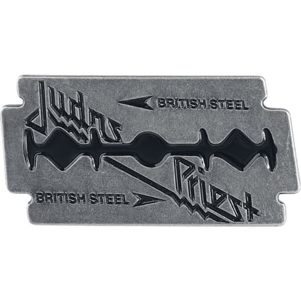 Judas Priest British Steel Unisex Speld - zilverkleurig - Standard