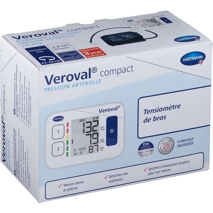 Veroval Compact bloeddrukmeter: de bovenarmbloeddrukmeter voor eenvoudig en snel meten aan de bovenarm