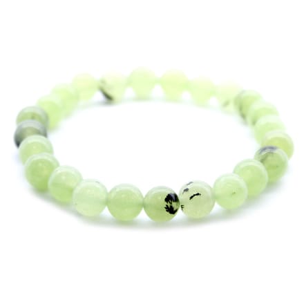 Jade Edelsteen Armband – Elastische Kralenarmband – Natuursteen – Dames & Heren